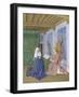 Le Livre d'Heures d'Etienne Chevalier : Les Heures de la Vierge, La seconde Annonciation-Jean Fouquet-Framed Giclee Print