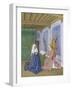 Le Livre d'Heures d'Etienne Chevalier : Les Heures de la Vierge, La seconde Annonciation-Jean Fouquet-Framed Giclee Print