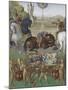 Le Livre d'Heures d'Etienne Chevalier : Les Suffrages des Saints, Saint Paul sur le chemin de Damas-Jean Fouquet-Mounted Giclee Print