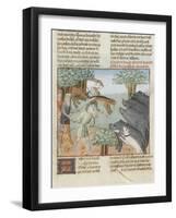 Le Livre de la chasse de Gaston Phébus : chasse aux sangliers-null-Framed Giclee Print