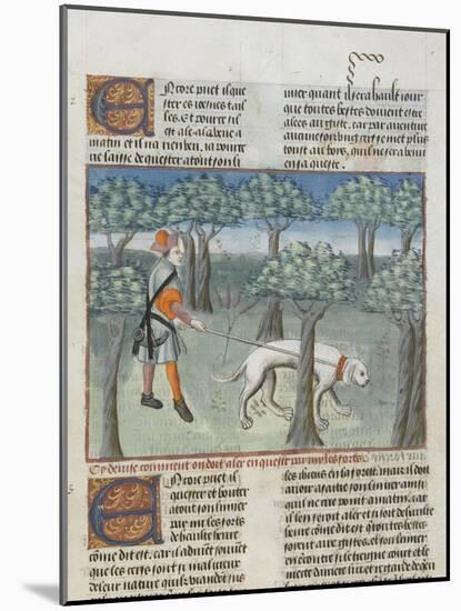 Le Livre de la chasse de Gaston Phébus : manière de chasser le cerf dans la forêt-null-Mounted Giclee Print