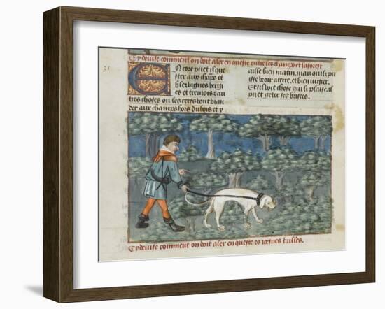 Le Livre de la chasse de Gaston Phébus-null-Framed Giclee Print