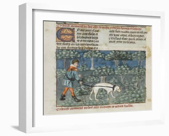 Le Livre de la chasse de Gaston Phébus-null-Framed Giclee Print