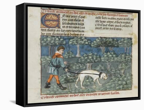 Le Livre de la chasse de Gaston Phébus-null-Framed Stretched Canvas