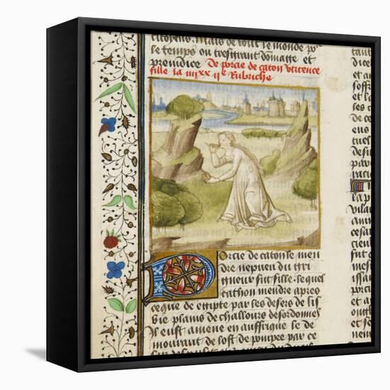 Le Livre des cleres et nobles femmes de Boccace.-null-Framed Stretched Canvas