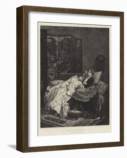 Le Livre Serieux-Auguste Toulmouche-Framed Giclee Print