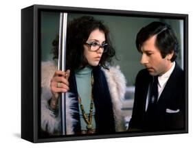 LE LOCATAIRE, 1976 directed by ROMAN POLANSKI Isabelle Adjani and Roman Polanski (photo)-null-Framed Stretched Canvas