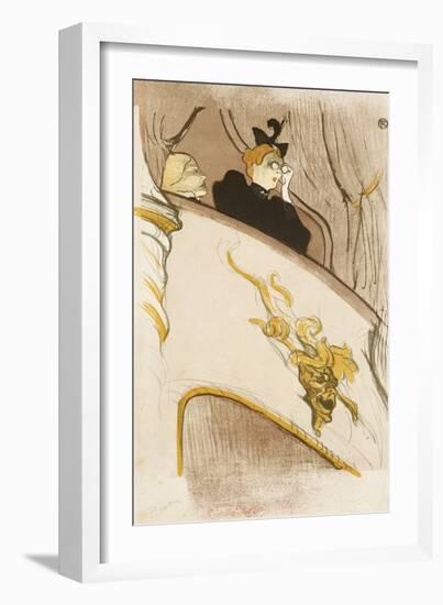 Le Loge Au Mascaron Dore (Programme For "Le Missionaire")-Henri de Toulouse-Lautrec-Framed Giclee Print