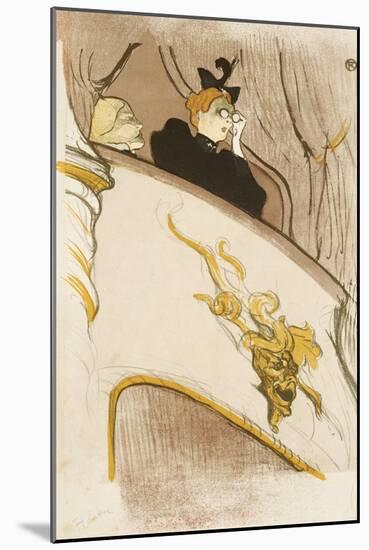 Le Loge Au Mascaron Dore (Programme For "Le Missionaire")-Henri de Toulouse-Lautrec-Mounted Giclee Print