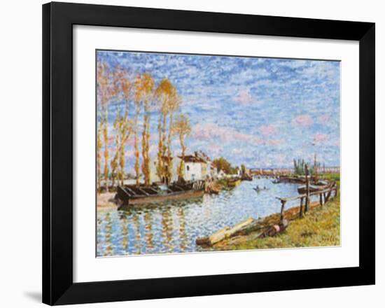 Le Loing A Saint-mammes-Alfred Sisley-Framed Art Print