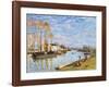 Le Loing A Saint-mammes-Alfred Sisley-Framed Art Print