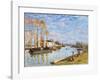 Le Loing A Saint-mammes-Alfred Sisley-Framed Art Print