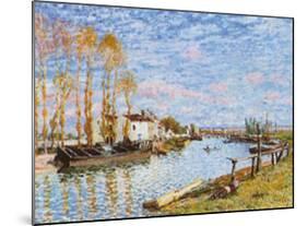 Le Loing A Saint-mammes-Alfred Sisley-Mounted Art Print