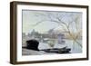 Le Loing-Gelee Blanche, 1889-Alfred Sisley-Framed Giclee Print