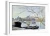 Le Loing-Gelee Blanche, 1889-Alfred Sisley-Framed Giclee Print