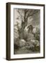 Le Loup et l'Agneau. Esquisse pour les "Fables de La Fontaine"-Gustave Moreau-Framed Giclee Print