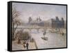 Le Louvre, 1901-Camille Pissarro-Framed Stretched Canvas