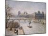 Le Louvre, 1901-Camille Pissarro-Mounted Premium Giclee Print