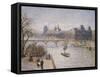 Le Louvre, 1901-Camille Pissarro-Framed Stretched Canvas