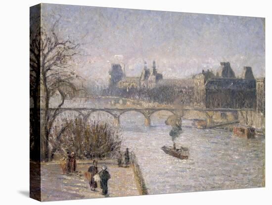 Le Louvre, 1901-Camille Pissarro-Stretched Canvas