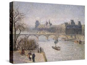 Le Louvre, 1901-Camille Pissarro-Stretched Canvas