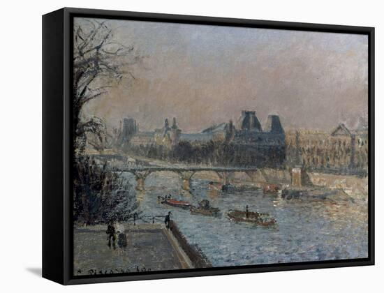 Le Louvre, Apres-Midi, 1902-Camille Pissarro-Framed Stretched Canvas