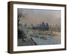 Le Louvre, Apres-Midi, 1902-Camille Pissarro-Framed Giclee Print