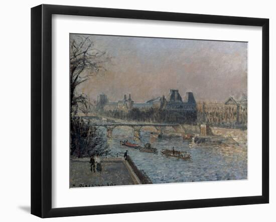 Le Louvre, Apres-Midi, 1902-Camille Pissarro-Framed Giclee Print