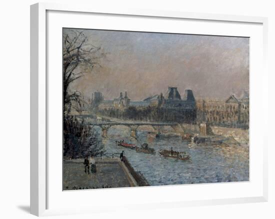 Le Louvre, Apres-Midi, 1902-Camille Pissarro-Framed Giclee Print