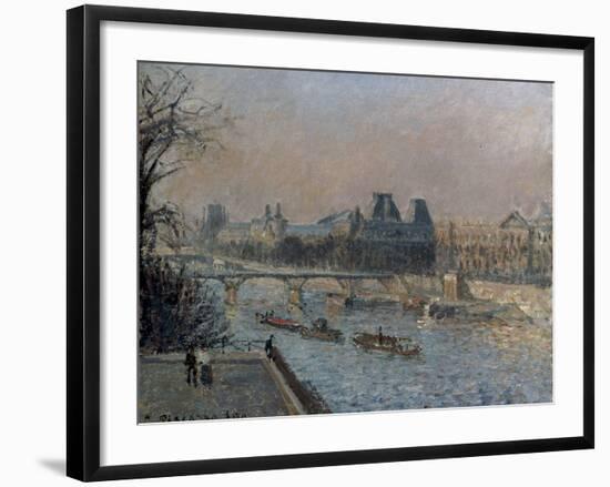 Le Louvre, Apres-Midi, 1902-Camille Pissarro-Framed Giclee Print