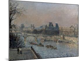 Le Louvre, Apres-Midi, 1902-Camille Pissarro-Mounted Giclee Print