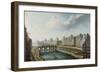 Le Louvre, le Pont-Neuf et le quai des Orfèvres, vu du quai des Grands-Augustins-Nicolas Jean Baptiste Raguenet-Framed Giclee Print