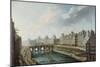 Le Louvre, le Pont-Neuf et le quai des Orfèvres, vu du quai des Grands-Augustins-Nicolas Jean Baptiste Raguenet-Mounted Giclee Print