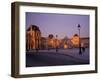 Le Louvre Museum and Glass Pyramids, Paris, France-David Barnes-Framed Premium Photographic Print