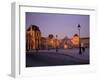 Le Louvre Museum and Glass Pyramids, Paris, France-David Barnes-Framed Premium Photographic Print