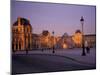 Le Louvre Museum and Glass Pyramids, Paris, France-David Barnes-Mounted Premium Photographic Print