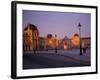 Le Louvre Museum and Glass Pyramids, Paris, France-David Barnes-Framed Photographic Print