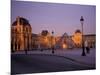 Le Louvre Museum and Glass Pyramids, Paris, France-David Barnes-Mounted Photographic Print