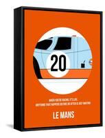 Le Mans Poster 1-Anna Malkin-Framed Stretched Canvas