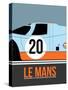 Le Mans Poster 2-Anna Malkin-Stretched Canvas