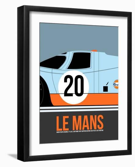 Le Mans Poster 2-Anna Malkin-Framed Art Print