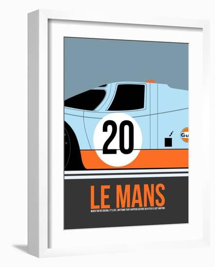 Le Mans Poster 2-Anna Malkin-Framed Art Print