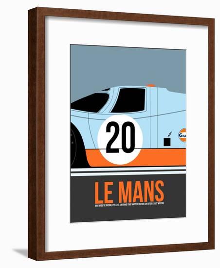 Le Mans Poster 2-Anna Malkin-Framed Art Print