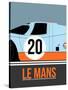 Le Mans Poster 2-Anna Malkin-Stretched Canvas
