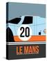 Le Mans Poster 2-Anna Malkin-Stretched Canvas