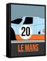 Le Mans Poster 2-Anna Malkin-Framed Stretched Canvas