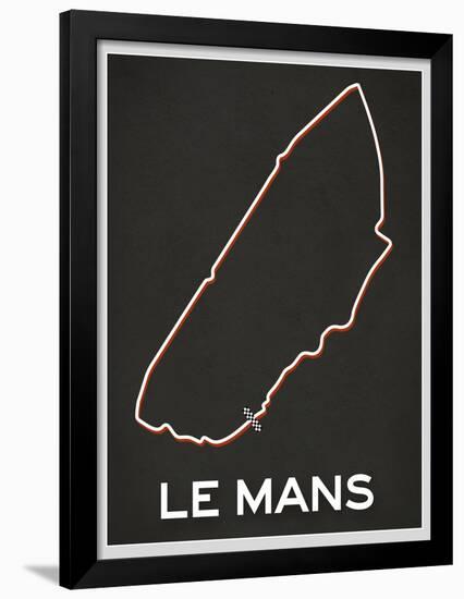 Le Mans Race Course-null-Framed Poster