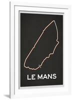 Le Mans Race Course-null-Framed Art Print