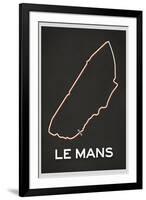 Le Mans Race Course-null-Framed Art Print