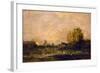 Le marais au soleil couchant (1861)-Charles-François Daubigny-Framed Giclee Print